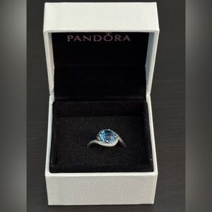 Pandora Silver Radiant Embellishment Ring